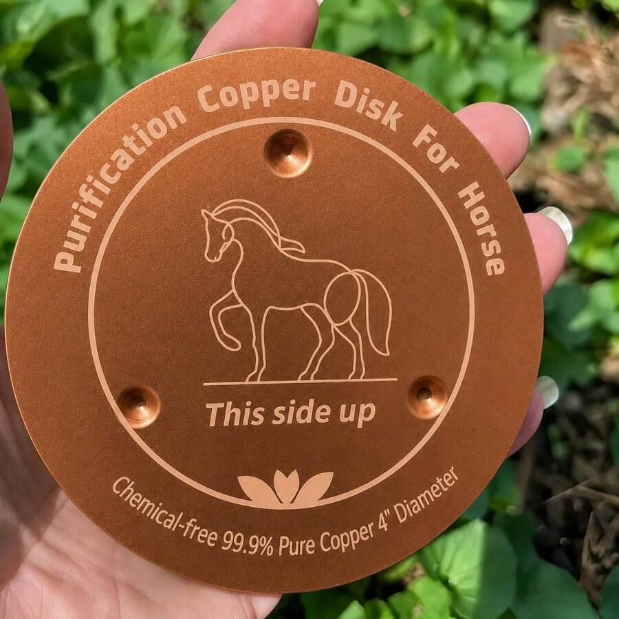 Horse Water Purifier, 99.9% Pure Copper, Three-Point Support Design, Suitable For Various Pets Like Horses, Dogs, Cats, Cows, Chickens, Birds, Reusable, Physical Purification, Easy-To-Use Pet Water Purifier - 1 - View 1
