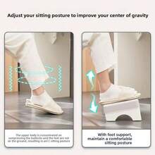 1 buah Sandaran Kaki Ergonomis di Bawah Meja, Bahan PP Premium dengan Alas Stabil Anti Selip, Didesain Sesuai Lekuk Kaki untuk Dukungan Merata, Efektif Meredakan Kelelahan dan Pegal Kaki Selama Jam Kerja Kantor, Membaca dan Belajar di Rumah, Pedal Penopang Kaki yang Nyaman, Cocok untuk Meja Kerja Kantor, Belajar di Rumah, Meja Pelajar, Bantalan Sandaran Kaki Pelindung Kaki Anti Selip yang Ringan dan Tahan Lama - MultiWarna - View 6