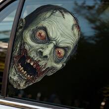 1件裝萬聖節恐怖窺視殭屍窗貼，可重複使用靜電貼紙，適用於萬聖節派對裝飾，客廳臥室玻璃裝飾貼紙 - 多色 - 查看 10