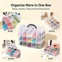 1pc Divided Storage Box (6 Compartments In 1 Layer), Suitable For Storing Lipstick, Hair Accessories, Necklace, Bracelet, Earrings, Rings And Small Items, Portable Travel Handbag Storage Box, Suitable For Storing Various Small Items, Halloween - Clear - View 3