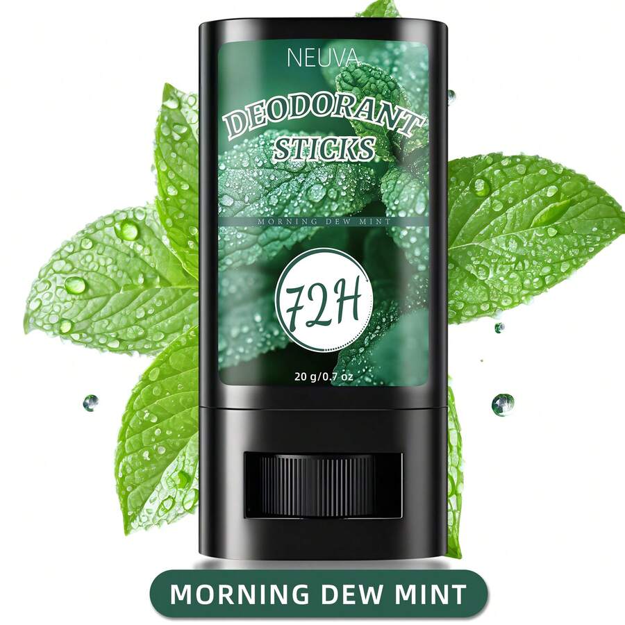 1pc Mint Scented Deodorant Stick, 72-Hour Long Lasting, Designed For Stubborn Body Odor, Eliminates Odor, Perfect For Work, Dating And Home Use, Suitable For Daily Use, Can Be Used On All Parts Of The Body, Portable, Gift - Mint - View 1