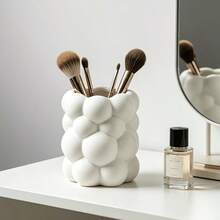 1pc-Pen & Makeup Brush Dual-Use Storage Holder, 3D Bubble Design Desk & Vanity Organizer - Multicolor - View 5