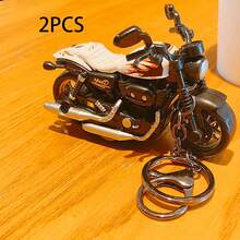 Creative Vintage Realistic Alloy Heavy Motorcycle Model, Cool Personalized Men's Bag Pendant, Exquisite Fashion Holiday Gift Accessory, Car Keychain - Multicolor - View 15