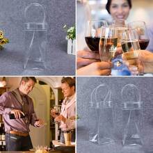 1/2/3/Pcs PVC Portable Handbag Ice Bag, Transparent Ice Bucket, Portable Ice Bag Handle, Portable Wine Cooler Bag With Handle, Transparent PVC Wine Gift Bag, Suitable For Wedding Parties, Can Hold Champagne, Beer, White Wine - Multi-color Transparent - View 6