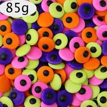 150g/85g Halloween Non-Edible Sugar Beads Assortment, Eyeball Pumpkin Bat Shaped Sugar Beads, For Cupcake Cake Baking Dessert Decoration - Multicolor - View 24