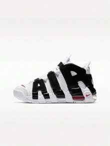 青少年 NIKE AIR MORE UPTEMPO (GS) 休閒中筒運動鞋 415082-105 - 黑與白 - 查看 1