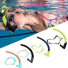 1 Set Front-Mounted Swimming Snorkel With Adjustable Head Strap, Suitable For Freestyle, Daily Swimming Training And Other Water Sports - Multicolor - View 2