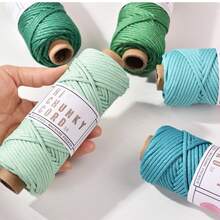 1pc 50M 3mm Braided Polyester Core Paracord, Low Stretch Heavy Duty Cord, DIY Craft Rope For Macrame, Bag Making, Gift Packaging, Tent Guyline, Handmade Wall Decor & Handicraft Projects - Multicolor - View 3