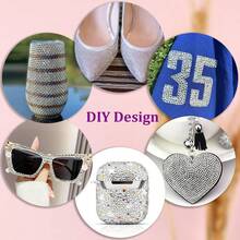 30,000pcs Red Flat Back Resin Rhinestones, 24-Grid Crystal Gemstone Storage Box, Includes 3 Bottles Of B7000 Jewelry Glue, Round Jelly Gems With Tweezers, Suitable For Making Jewelry, Shoes, Clothes, Fabrics, Bags, Artworks, Phone Cases, Decoration, DIY Rhinestone Kit - View 10