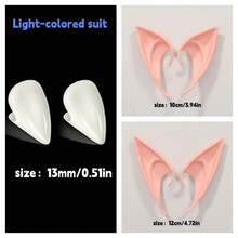 Halloween Realistic Latex Elf Ears Cosplay Prop Party Costume Vampire Fangs Anime Accessory - White - View 14