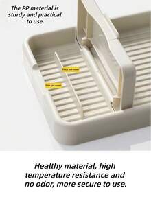 Kitchen Dishes Pot Holder Green White Portable Foldable Space-Saving Shelf Spoon Shovel Drain Plate Chopsticks Spatula Holder Kitchen Storage Storage Storage Clean Kitchen Necessary. - Green - View 3