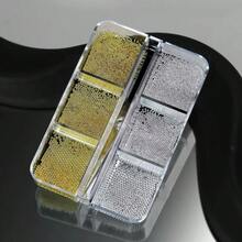 1 Box 6-Grid Gold & Silver Metallic Beads Mini Caviar Nail Art Beads Crystal Decoration, Easy-To-Use Nail Art Supplies Nail Art Accessories Nail Charms - Multicolor - View 10