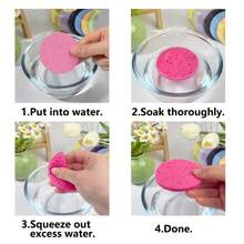 8/20 Round Facial Cleansing Sponges, Compact Cleansing Sponges, Specially Designed For Makeup Removal, Exfoliation, And Cleaning, Perfect For Travel Cleaning Use - A - View 4