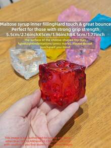 Glacier Jumbo Clear Cheese Squishy Toy - Multicolor - View 22