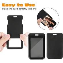 2pcs Star Bell Photo Card Holder Keychain With Spring, PVC Material Photo Card Holder Keychain, 4.33x2.67 Inch Idol Photo Display Storage Holder, ID Card Protector With Star Bell Pendant - Black White - View 6