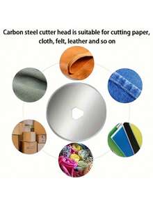 Professional 28mm Rotary Cutter With Retractable Blade And Hanging Hole Handle, Suitable For Fabric, Paper, Plastic And Leather - Upgraded Rotary Cutter/replacement Cutter Head - View 3