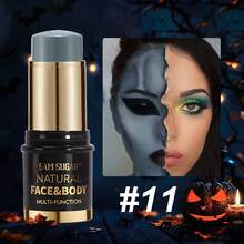 SAM SUGAR 12 Warna Cat Wajah dan Tubuh UV Glow, Stik Cat Kosmetik untuk Pesta Panggung Halloween - MultiWarna - View 20