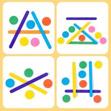Children's Puzzle And Thinking Puzzle Board Game For Early Childhood Education Of Boys And Girls, Color Recognition Matching, Building Block Puzzle Toy Matching, Question Card Matching, Cognitive Matching Toy Suitable For Children's Various Gifts - Multicolor - View 5