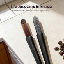 1/2pcs Coffee Equipment Cleaning Brush, Nylon Bristles Plastic Handle, For Grinder And Filter Basket Residue Cleaning, Barista-Grade Home Coffee Accessory, Practical Gift For Coffee Lovers, Housewarming And Graduation Gift - Multicolor - View 6
