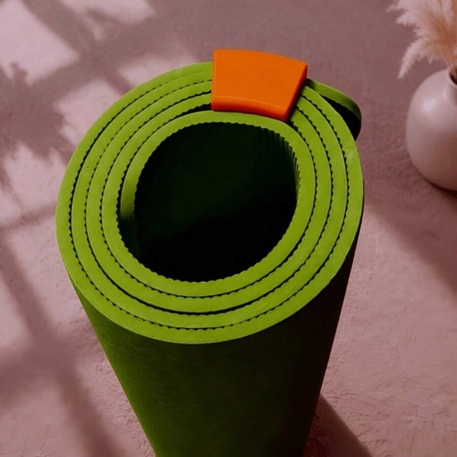 1pc Portable No-Tie Yoga Mat Strap Clip, Home Fitness Mat Organizer, Rolled Mat Fixing Clip, Yoga Home Workout Accessory - Multicolor - View 1