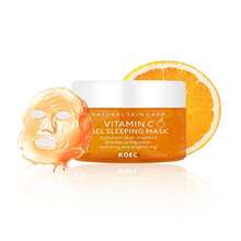KOEC Brightening Vitamin C Gel Sleeping Mask, Overnight Moisturizing Repair Mask, Nourishing And Brightening Skin Tone, Evening Out Skin Tone, Infused With Niacinamide And Hyaluronic Acid - Vitamin C - View 6