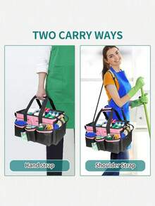 1pc Large Capacity Outdoor Storage Bag, Camping Storage Bag, Cleaning Tool Storage Bag, Storage Bag With Detachable Adjustable Shoulder Strap, Multi-Function Storage Bag, Crossbody Portable Cleaning Tool Waist Bag, Outdoor Tool Bag, Outdoor Storage Bag, Multi-Function Storage Bag, Indoor Storage Bag - Multicolor - View 12