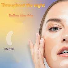 5pcs Facial Smoothing Patches, Night Use, Designed For Facial Contours, Suitable For Forehead, Between Eyes, Around Mouth, Lips And Around Eyes, Facial Tape, Jawline, Face Tape - Multicolor - View 2