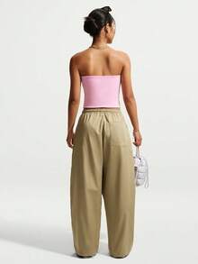 Nike Women's AS W NK STREET UTLTY WVN OS PA Woven Pants IM8410-297 - Brown - View 5