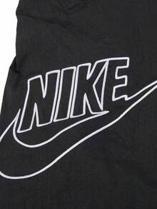 Nike Celana Pendek Olahraga Kasual Pria dengan Bordir Huruf dan Tali Serut di Pinggang - Hitam - View 4