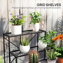 Three-Tier Decorative Metal Plant Stand - Black - T0001-01-2760 - 查看 7