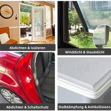 Self-Adhesive Weather Stripping, Suitable For Windows And Doors, With Backing Tape, Slot Sealant, Aluminum Alloy Window Weatherproof Rubber Strip, Door Gap Windproof Self-Adhesive Sealing Strip - D-type Door Seal - View 8