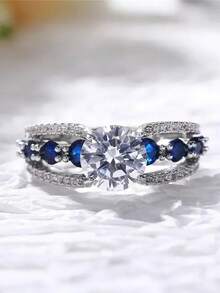 1 buah Cincin Wanita Mewah Berlapis Ganda Bergaya Vintage, Serbaguna untuk Pemakaian Sehari-hari, Pesta, dan Hadiah - cincin - View 10