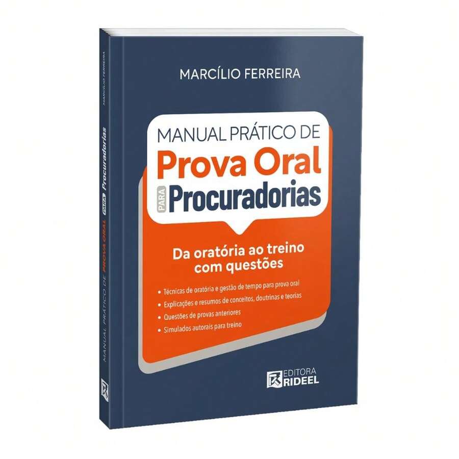 Livro Manual Prático de Prova Oral Para Procuradorias - Livro único - Visão 1