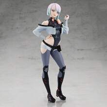 Cyberpunk Anime Girl Figurine, Mechanical Style Collectible Head Model With Neon Tech Design, Cute Sweet Exquisite Statue Suitable For Desktop Display And Car Dashboard Decoration, Futuristic Unique Gift For Tech Aesthetic Collectors, Suitable For Ages 15 And Above - Multicolor - View 5