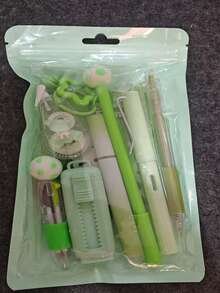 Creative 9-Piece Set Back To School Gift Gradient Color Mini Stationery Set Highly Attractive Middle And High School Students Learning Stationery Practical Portable Stationery Small Gift, This Is A Very Excellent Stationery Set, Very Suitable For Office, Learning And Drawing Use. It Has A Beautiful Appearance, Very Suitable As A Small Gift, Reward Souvenir, Or Birthday/Holiday Gift For Students. - Multi-piece Set - View 14