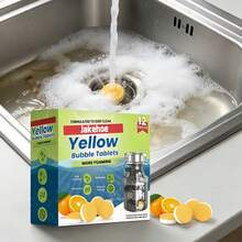 Powerful Sink Drain Cleaner Tablets, Foaming Pipe Detergent For Kitchen Sinks, Tubs And Showers, Dissolves Grease, Odors And Clogs (Random New Or Old Packaging) - Solid State - View 2