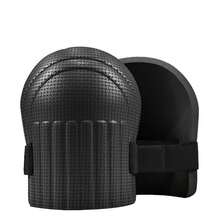 1 Pair Of Black Knee Pads With Thick EVA Foam Padding, Versatile Knee Pads For Gardening, Floor Laying, Mechanical Work, Cycling And Yoga - 1 Pair - View 1