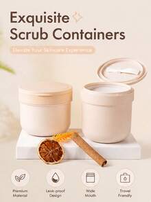 Reusable Cosmetic Jar, Bath Salt Storage Container, Travel-Size Refillable Container Suitable For Face Cream And Lotion, Applicable For Storing Lotion, Scrub, Ointment, Body Lotion, Cosmetics, Etc., And Portable Light-Shielding DIY Dispensing Bottle For Eye Cream/Face Cream (No Cream Included) - Multicolor - View 4