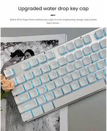 EWEADN Keyboard Gaming Forwarder GX710S dengan Nuansa Mekanik yang Tenang, Cocok untuk Wanita Dewasa dan Penggunaan Kantor, dengan Estetika Tinggi. - View 5