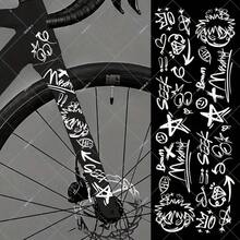 Graffiti Bicycle Frame Stickers | Matte PVC Material, Self-Adhesive, High Impact Resistance And Wear Resistance - Personalized Stickers - View 7