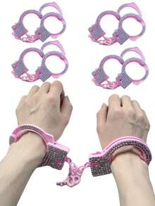 1pc/2pcs Plastic Handcuffs, Handcuffs (Pink), Fun , Suitable For ...
