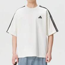 Adidas Summer New ST 3ST OVERS Men's Short Sleeve T-Shirt - White - View 3
