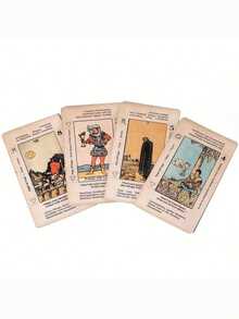 78 Cartas Clásicas con Guía para Principiantes, Juego de Adivinación Portátil, Cartas de Adivinación Navideñas, Regalo de Juego - Multicolor - Ver 6