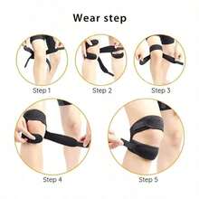 Outdoor Cycling Running Knee Support Strap, Provides Knee Pressure Support, Stabilizes Knee Joint - Multicolor - View 4