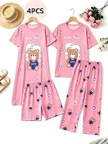 Women Pajama Sets - Dusty Pink - View 2