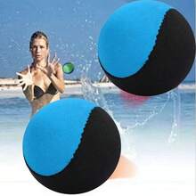 1pc Water Floating Ball - Elastic Beach Ball, Colorful Soft Elastic Pool Ball, Suitable For Swimming Pool, Beach And Outdoor Activities | Fun Pool Accessory, Beach Essential, Pool Float - Multicolor - View 2