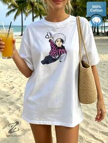 Women T-Shirts - 白色 - 查看 3