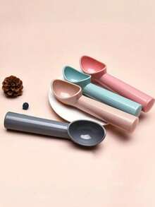 1pc Premium Non-Stick Ice Cream Scoop - Ice Cream Scoop, Fruit Scoop, Yogurt Pudding Scoop, Suitable For Kitchen, Home Decor, Home Supplies, Home Essentials, Kitchen Essentials, Gift For Women, Gift For Men, Gift For Mother, Gift For Father, Gift For Grandfather, Gift For Grandmother - Multicolor - View 2