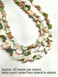 1 Strand Natural Shell Beads Star Moon Heart Beads Accessories DIY Jewelry Making Decorative Beads For Necklace Earrings And Clothing Decoration - Random Color Mixing - View 10