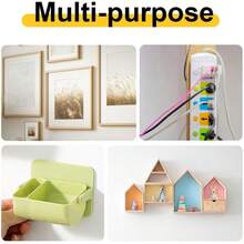 Reusable Transparent Seamless Heavy Duty Adhesive Wall Hooks For Kitchen Bathroom Office Window - Multicolor - View 6